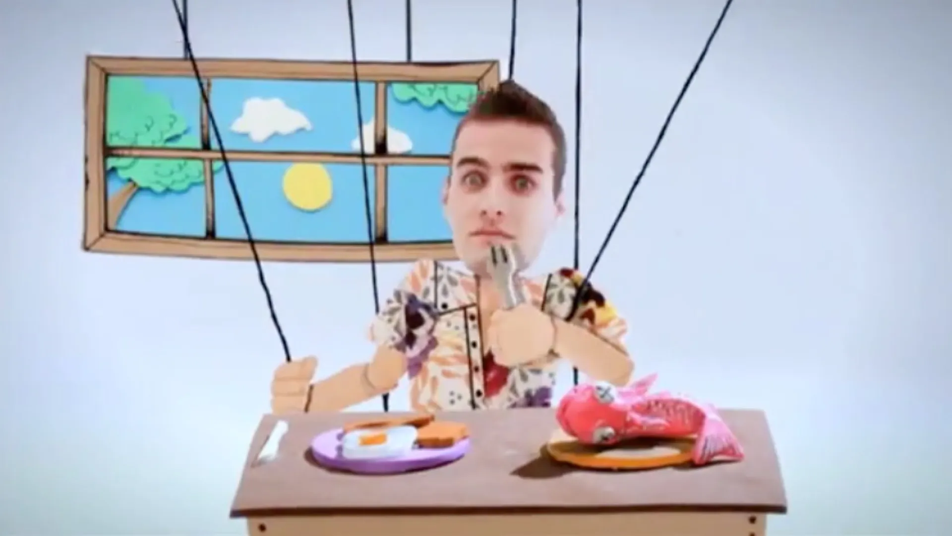 Frame from the live series “Control TV”