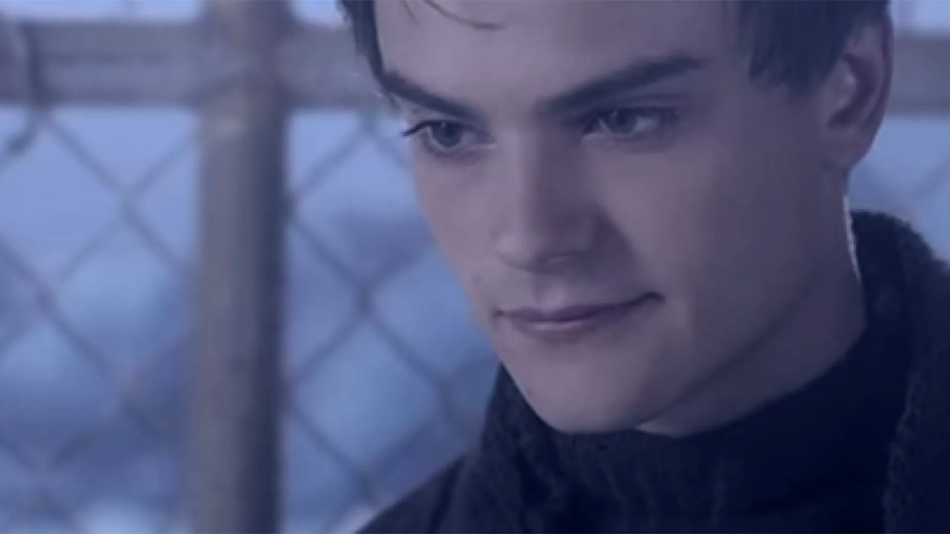 Frame from the book trailer for “Frozen”