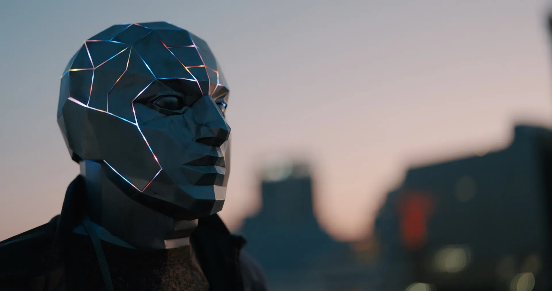 SIIGA’s masked figure at dusk, from “Hourglass”